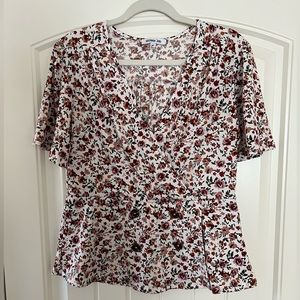 Women’s Peplum Floral Top